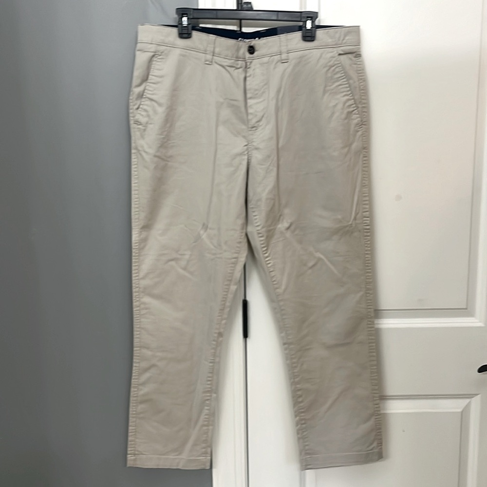 NWT! Crown & Ivy MOTION FLEX khaki pants 38X30 Men’s - Picture 10 of 16
